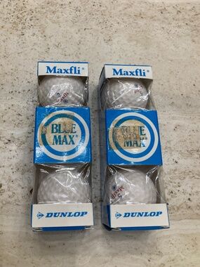 Dunlop Maxfli Blue Max Golf Balls Half Dozen Vintage